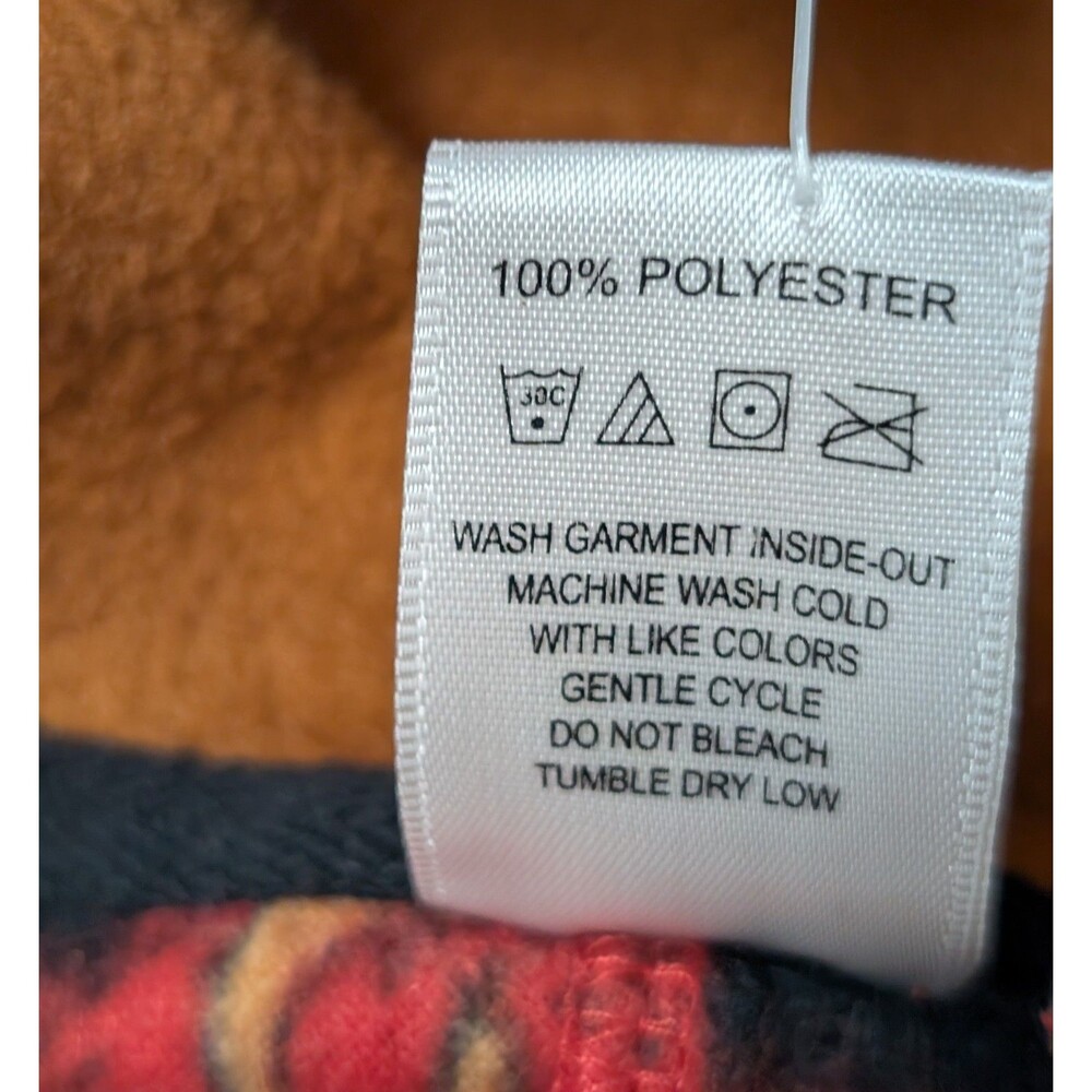 NWOT Buc-ee’s Christmas Bodysuit Pajamas Adult S/M Plaid Beaver Reindeer Hooded - Picture 7 of 9